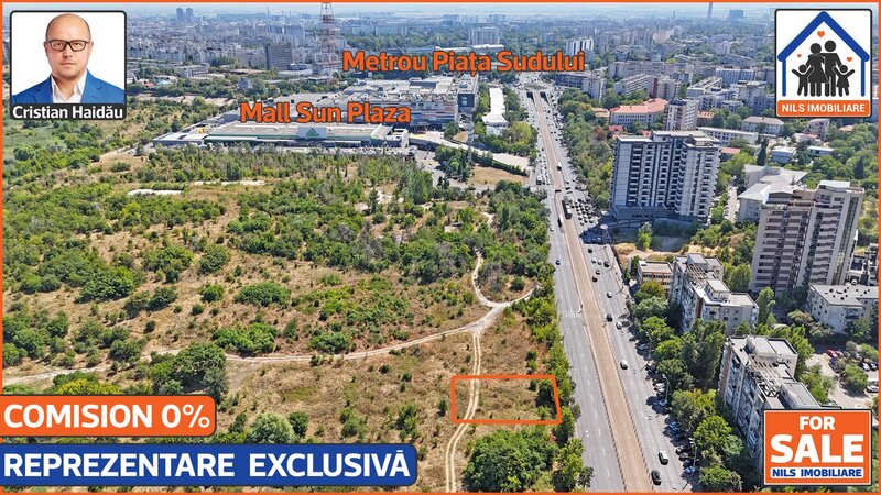 Calea Vacaresti, Mall Sun Plaza, sector 4, teren 487 mp,