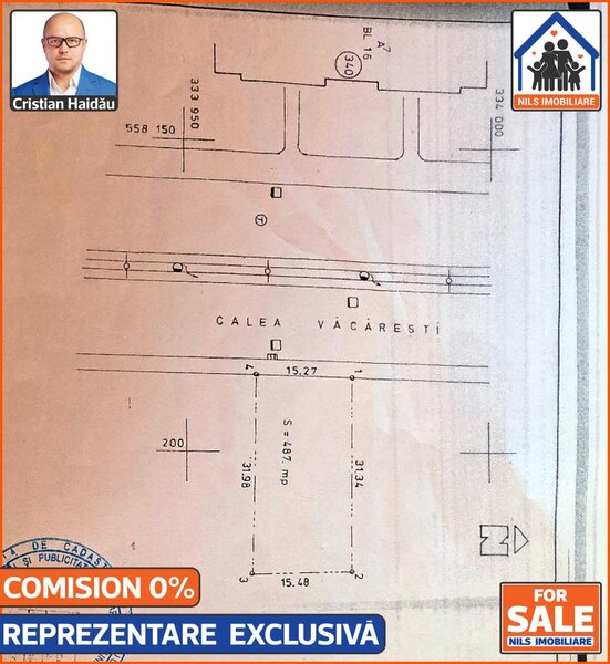 Calea Vacaresti, Mall Sun Plaza, sector 4, teren 487 mp,